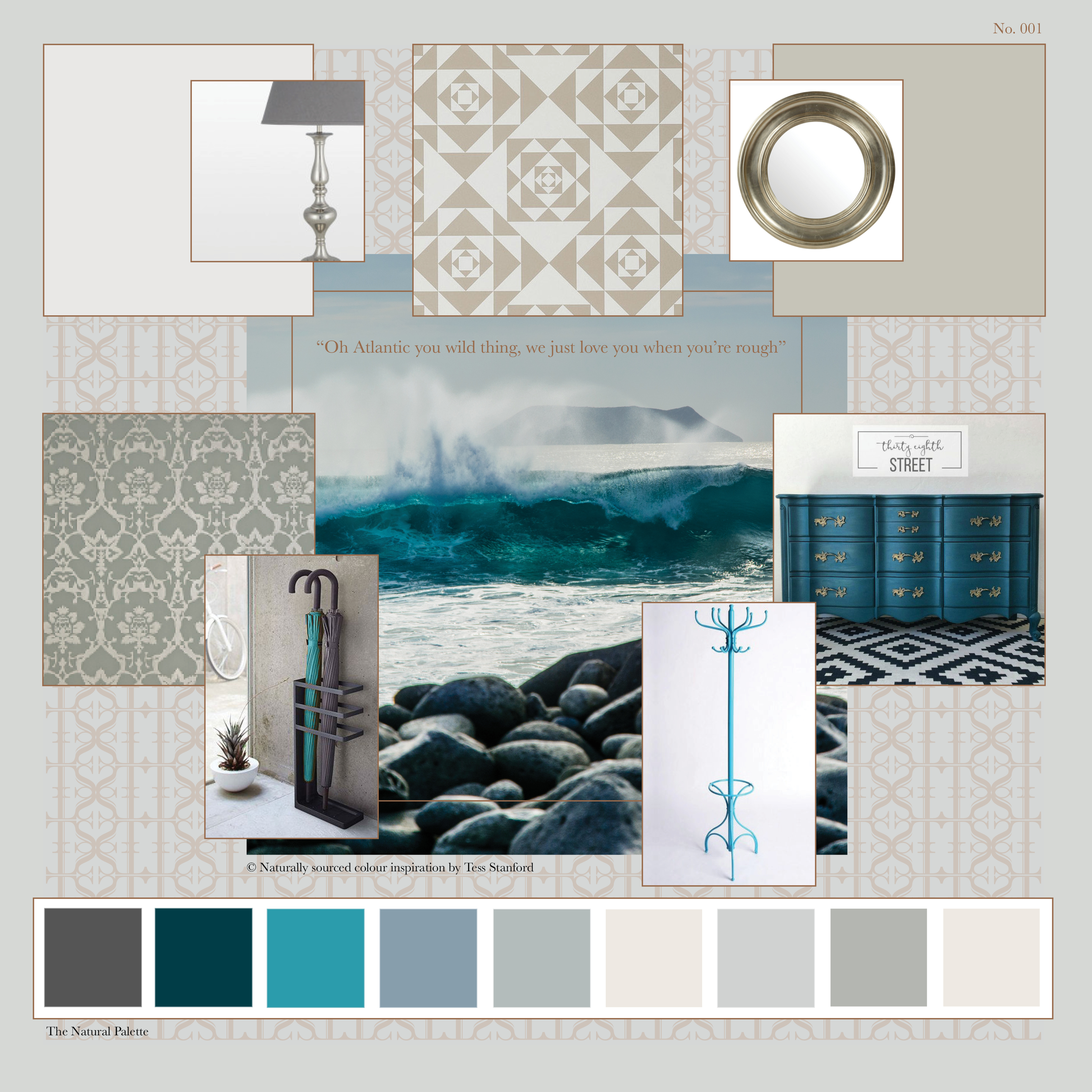 Tess Stanford Interior Design Colour Inspiration, Blog No 001